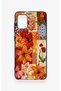 Samsung A31 Compatible Orange Lily Patterned Silicone Case - 2