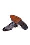 Gray Color Lace-Up Genuine Leather Men's Shoes - 3