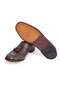 Brown Laceless Genuine Leather Leather Sole Men's Shoes - 3