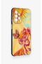Samsung A23 Compatible Tiger of the Sun Patterned Silicone Case - 4