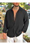 Oversize Basic Muslin Fabric Shirt - 3