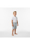 Boy's Light Gray Linen Shorts - 7