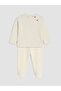 Ecru Baby Boy Top and Booties Set - 3