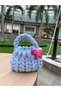 -Marshmallow Yarn-Color-Baby Blue 2.50Cm/855Grm-Hand Knitting Yarn-Bag Yarn-Hobby Yarn-Knot Pillow Yarn - 2