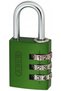 Lacăt cu cod, 3 inele, verde - 3