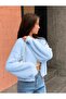 Women's Pearl Button Oversize Basic Knitwear Cardigan with Beard Pattern - 2