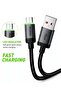 Micro USB Fast Charging Cable 1M, USB-A to Micro USB, LED Light, Android Power Bank