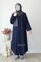 Aksa Umre Double Set Navy Blue - 4