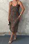 Coffee Strap Dress - 2