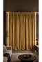 Mustard Single Panel Blackout Background Curtain Light-Proof Blackout and Anti-Sun Curtain - 2