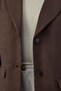 Brown Pocket Detailed Blazer Suede Jacket - 2