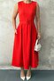 Rose Halter Neck Flared Dress - 2
