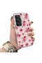 Redmi 15 5g Compatible Silicone Edge Hard Back Case Couple Floral Pattern Phone Case