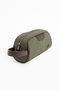 Mega 433 Men's Hand Portfolio Handbag Clutch Bag Shaving Bag Green-Brown - 5