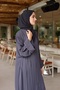Dubai Silk Hand Embroidered Abaya Rose - 4