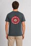 Unisex Pomegranate Botanical Art Printed T-Shirt Design - Smoked