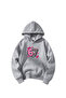 Oversize Hooded Six Seven Printed Sweatshirt for Girls
