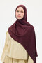Italian Jacquard Shawl Leopard Pattern - Burgundy - 3