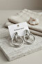 316L Steel Silver Color Hoop Model Earrings
