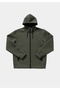 Regular Fit Hooded Plain Men's Green Sweatshirt - 5