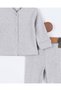 3-6-9-12 Months 100% Cotton Newborn Ribbed Bottom and Top Pajama Set with Snap Fasteners for Baby Girls and Boys - 6