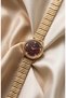 Women's Steel Watch Gold Burgundy Flower Dial Luxury Vintage Watch Old Money Classic Elegant Stylish Premium Women's Wristwatch |   Limited Edition 2026 - 4
