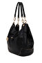 Women's Black Knitted Detailed Shoulder Bag 26Sbd254118 - 5