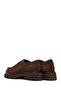 Women's Brown Lace-Up Thick-Soled Suede Leather Masculine Shoes Wf190004Ds - 5