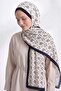 Dama K Patterned Aqua Soft Shawl 4076 - Dark Blue