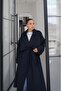 Navy Blue Premio Lined Trench Coat - 2