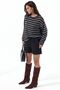 Busem Striped Ribbed Crew Neck Sweater - 2
