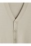 Özmarka New Season Beige Regular Fit V-Neck Men's Knitwear Vest - 6