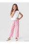 Nevavm Regular Fit Girls' Lace Detailed Trousers with Difference