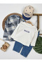 Lumberjack Shirt, Hat, Badge, Lycra Jean Pants, 4-Piece Baby Boy/Child Set - 2