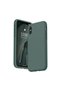 Apple iPhone XS Compatible Silicone Case - Pastel Color Tone Flexible Cover with Camera Protection - Green