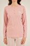 Women'S, Striped Patterned, Pink, Long Sleeve Pajama Set (with Socks as a Gift) - 3