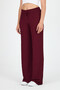 Waffle Wrinkled Fabric Wide Leg Trousers - 3