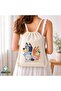 Bluey Drawstring Linen Bag C035