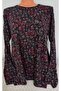 Er Clothing Battal Combed Cotton Blouse Long Sleeve Crew Neck Burgundy Patterned - 5