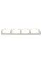 Comtec MF0012-06061 frame, 4 positions, white, for socket / switch - 3
