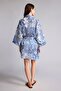 Regular Fit Patterned Belted Kimono D0453Ax26Sp - 5