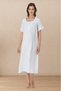 Effortt Muslin Fabric Maternity Nightgown and Dressing Gown 3085 - 2
