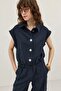 Lyocell Blended Buttoned Women's Vest