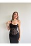 Dantel Bodysuit Detay Elbise - 4