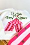 Girl's Circus Printed Ecru Sweatshirt and Pink Striped Star Printed Sweatpants Set - 4