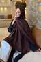 Cc Desen Aura Cotton Jacquard Shawl Bitter Brown - 3