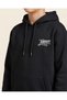 Senior Boys Black Printed Hooded Sweatshirt - 3