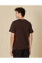 Men Brown Plain T-Shirt - 3