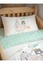 Little Sailor 70X120 cm Baby Duvet Cover Set - Mint Green Cotton & Zippered - 3