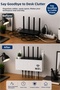 Wifi Modem Organizer White Wall Shelf Cable Collector Router Hanger Modem Organizer - 2